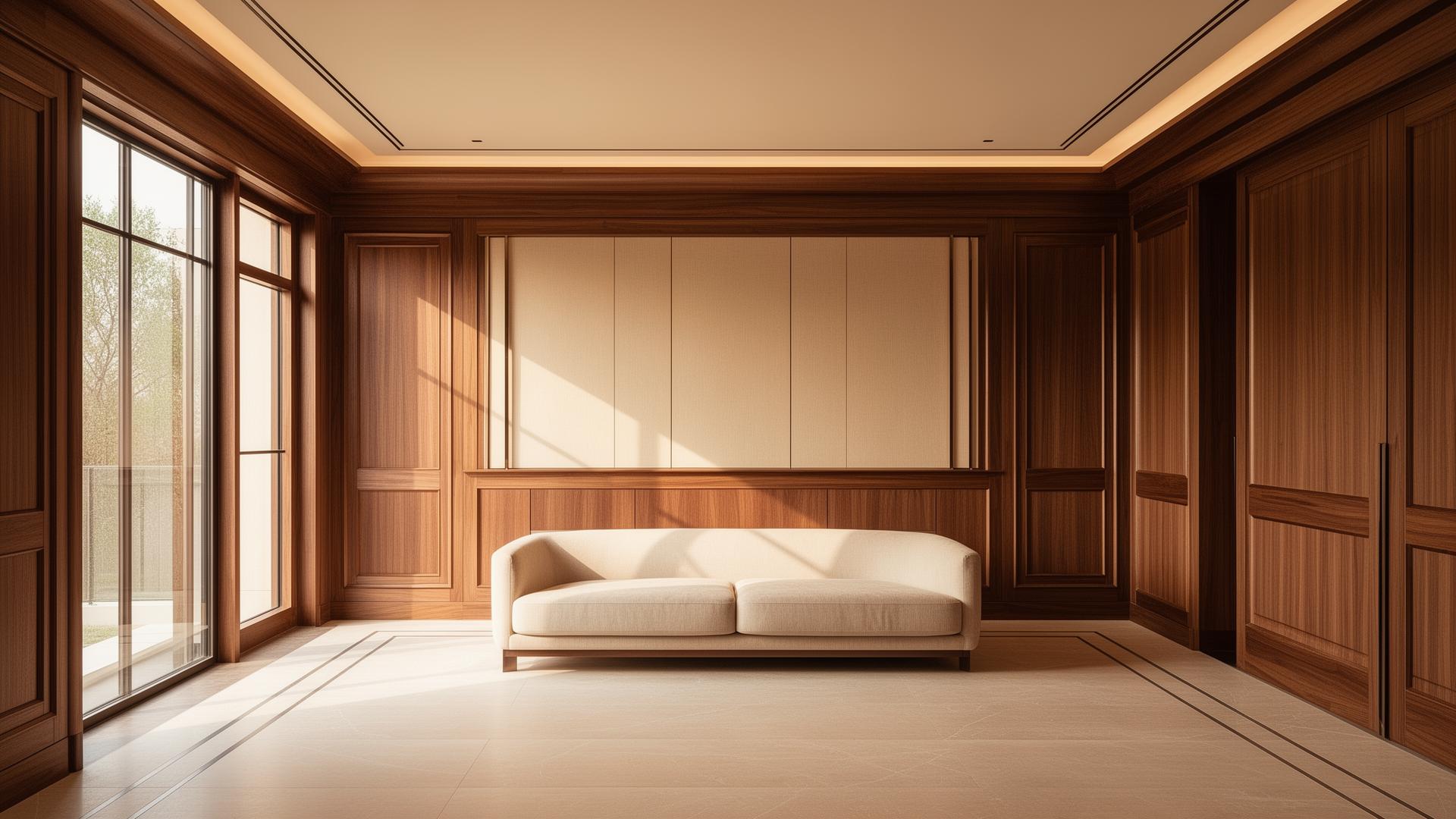 Intérieur en bois moderne